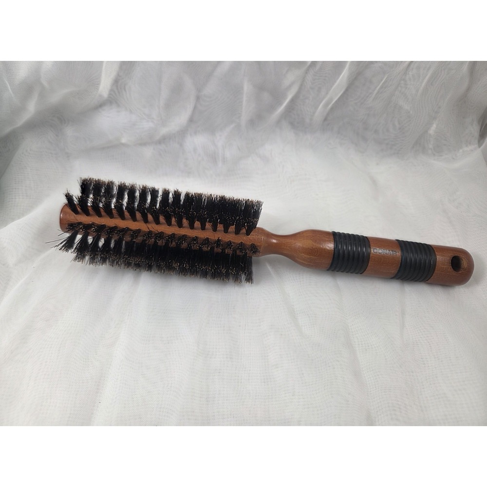 Conair Styling Essentials Round Boar Brush Medium 9 Inch Brown 074108850515